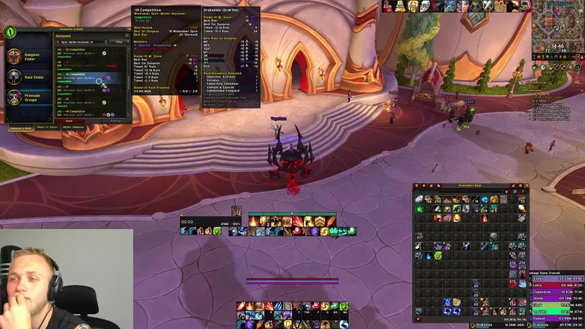 Resi +18 dnes na augovi, večer mythic draci s lockem Top 10 Warlock/Evoker :P Drak'thul  CZ/ENG
