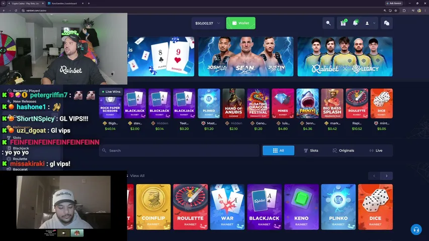 rorogambles playing Slots & Casino - Live Casino Stream