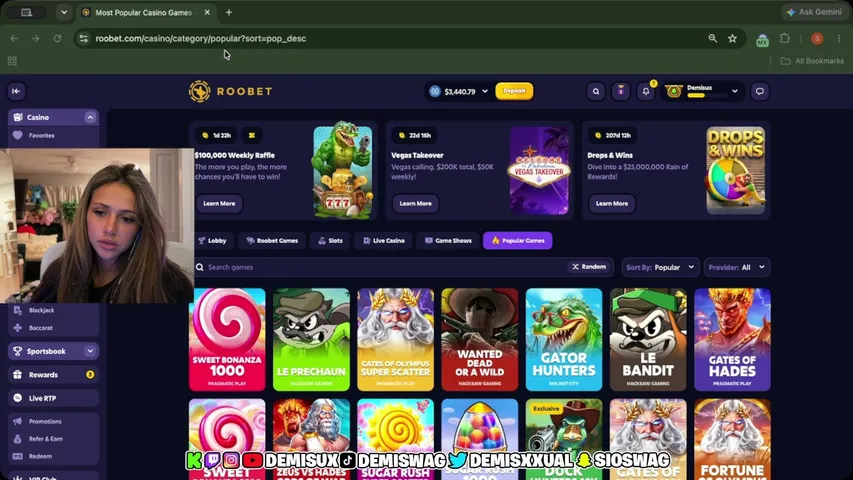demisux playing Slots & Casino - Live Casino Stream