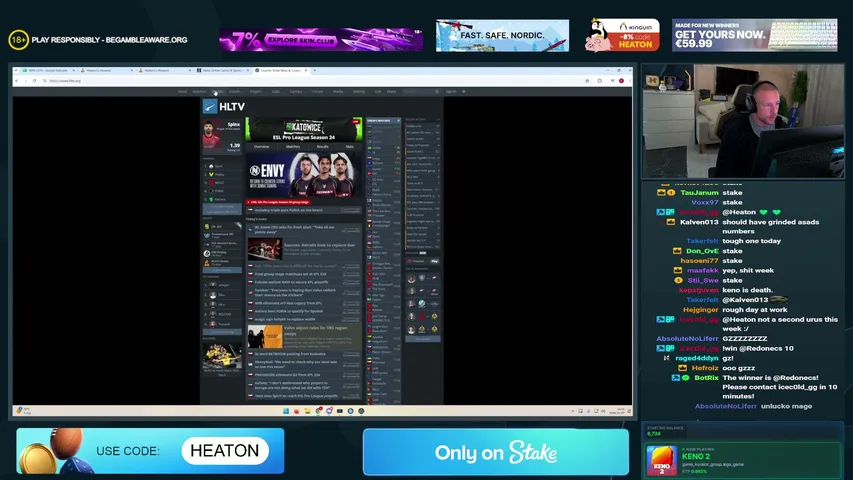 heaton playing Slots & Casino - Live Casino Stream