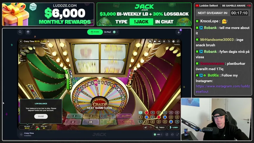 Luddze playing Slots & Casino - Live Casino Stream