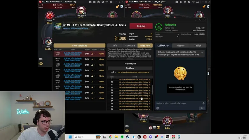 wistern playing Poker - Live Casino Stream
