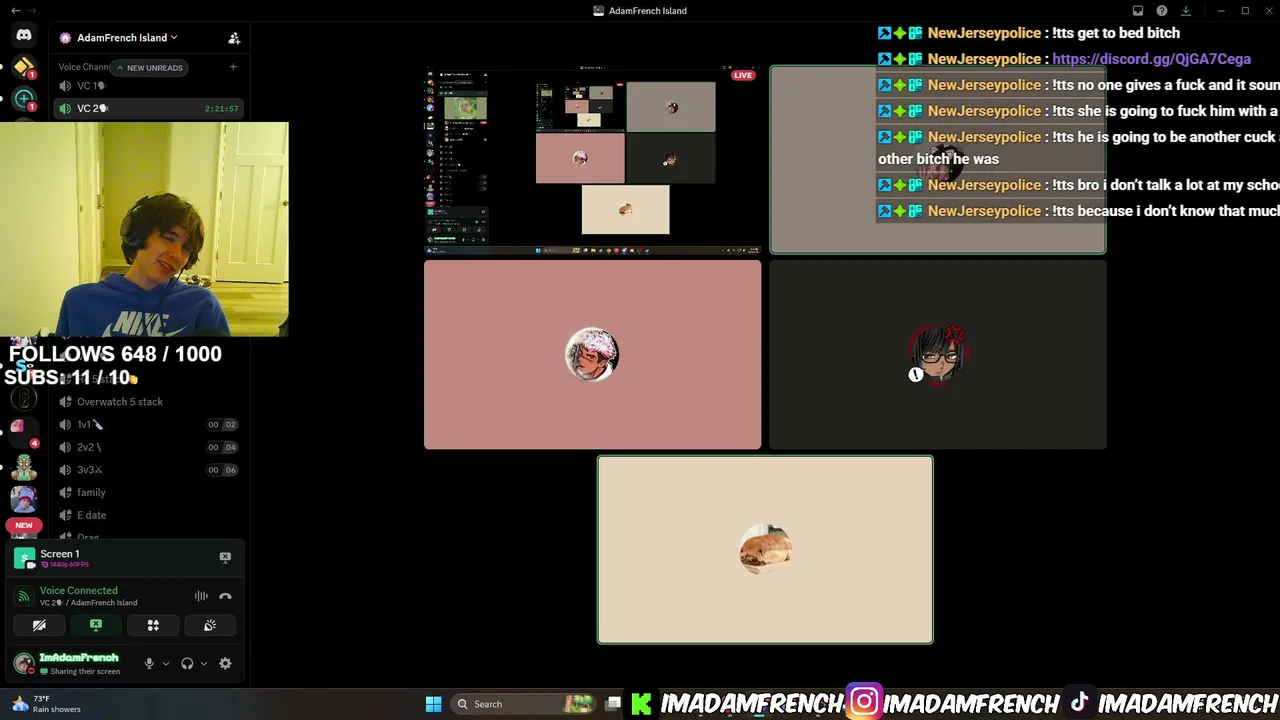 ImAdamFrench live