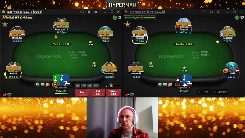 hyperman-poker playing Poker - Live Casino Stream