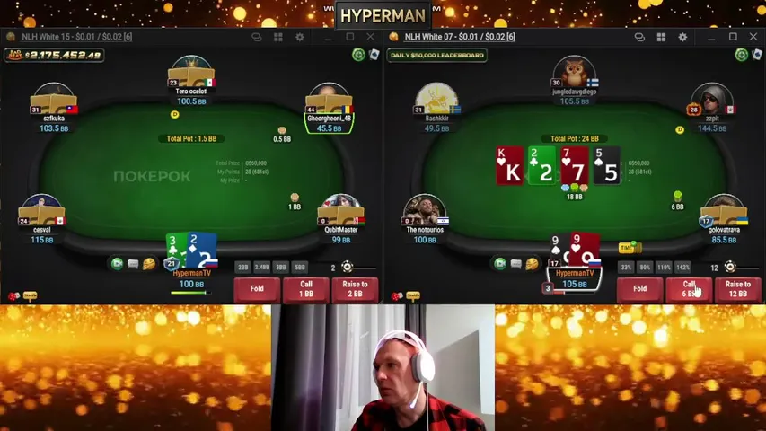 hyperman-poker playing Poker - Live Casino Stream