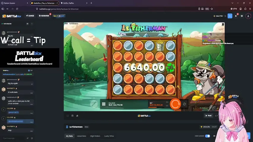 waifubets playing Slots & Casino - Live Casino Stream