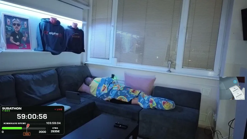 prisonboyslots playing Just Sleeping - Live Casino Stream