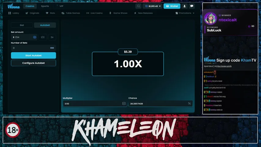 khameleon playing Slots & Casino - Live Casino Stream