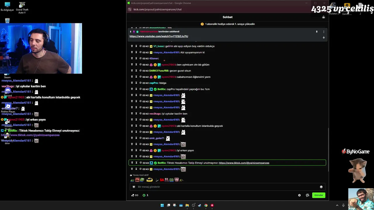 Yalnizsempanzee live