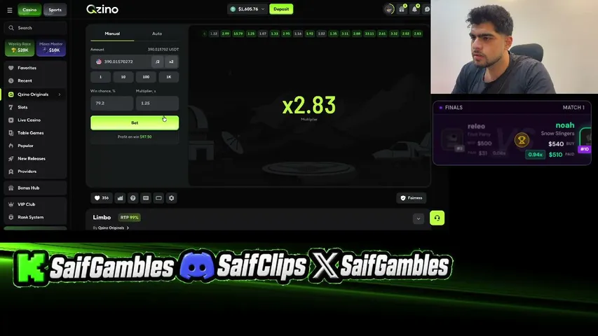 saifgambles playing Slots & Casino - Live Casino Stream
