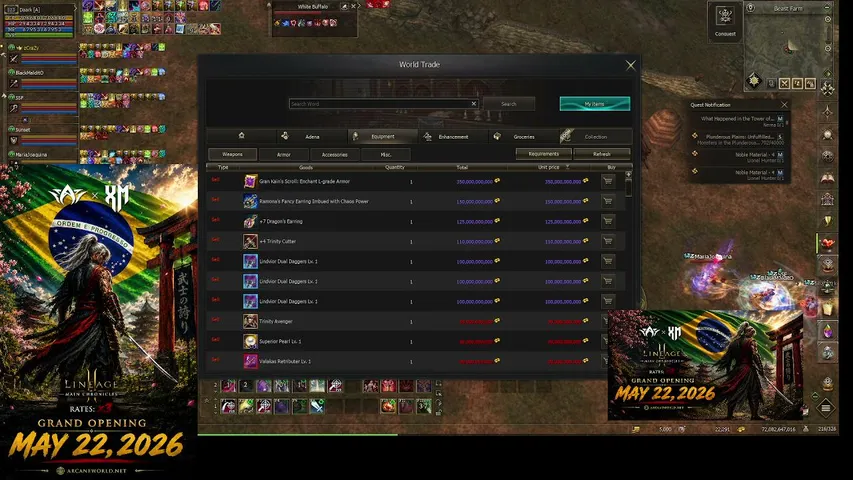 waterxdmain Lineage 2 stream image