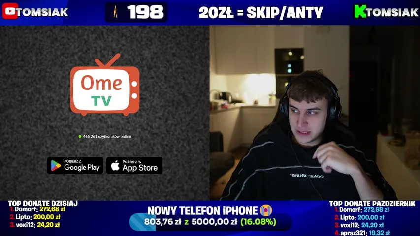 tomsiak playing Slots & Casino - Live Casino Stream
