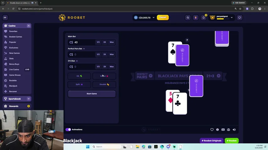 paryeet playing Slots & Casino - Live Casino Stream