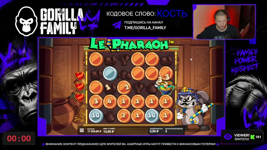gorilla-family playing Slots & Casino - Live Casino Stream