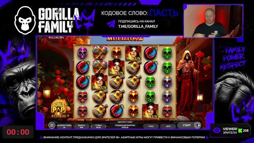 gorilla-family playing Slots & Casino - Live Casino Stream