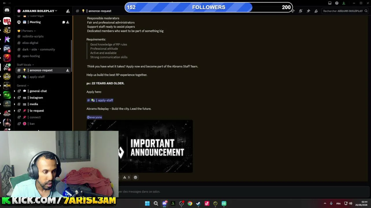7arisl3am live