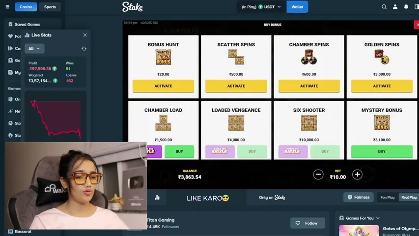 AyeshaPlaysFTW playing Slots & Casino - Live Casino Stream