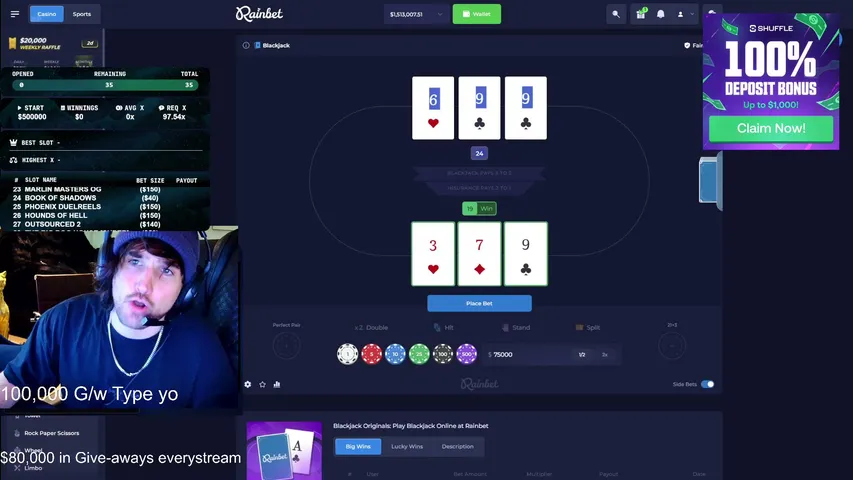wrenava playing Slots & Casino - Live Casino Stream