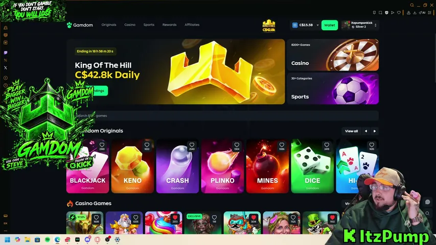 itzpump playing Slots & Casino - Live Casino Stream