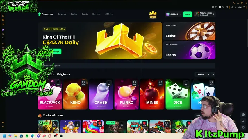 itzpump playing Slots & Casino - Live Casino Stream