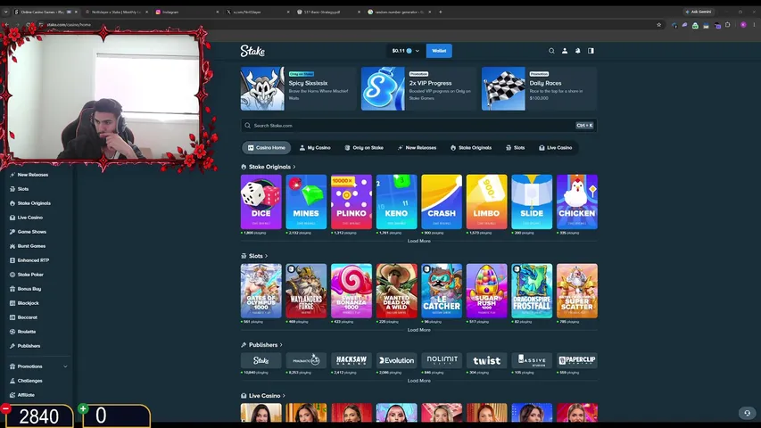 nottslayer playing Slots & Casino - Live Casino Stream