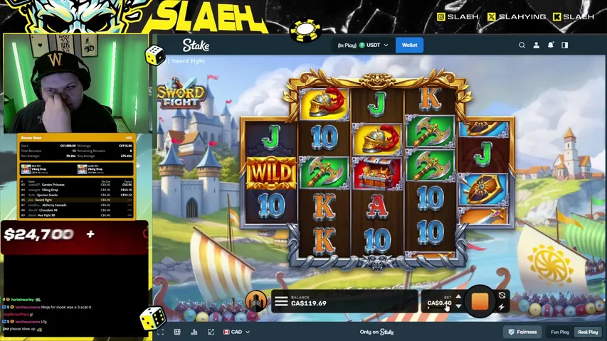 slaeh playing Slots & Casino - Live Casino Stream