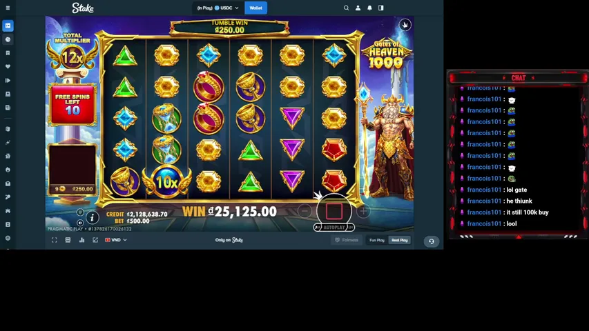 francois101 playing Slots & Casino - Live Casino Stream