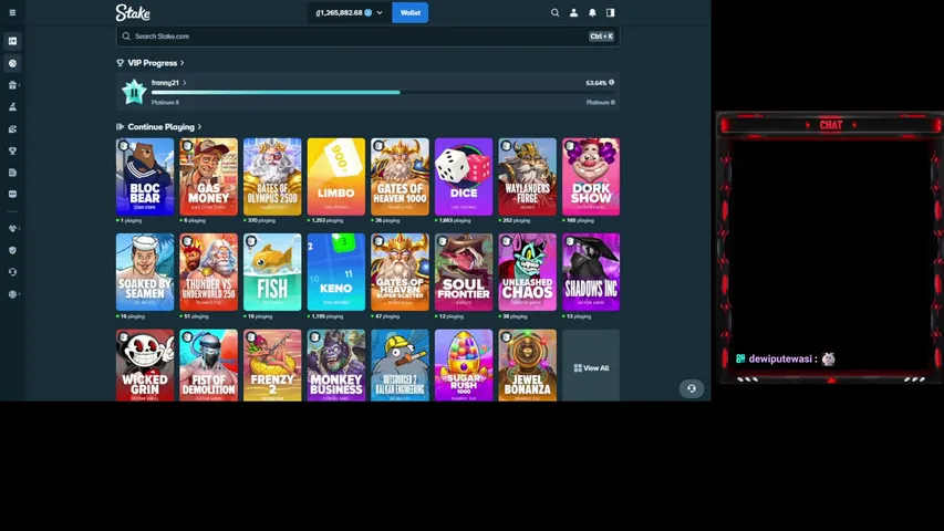 francois101 playing Slots & Casino - Live Casino Stream