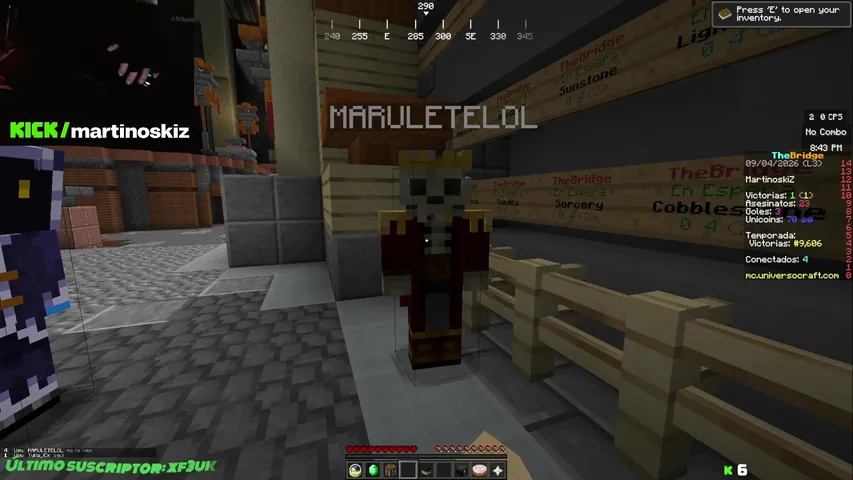 Reto Madera y jugando con seguidores!