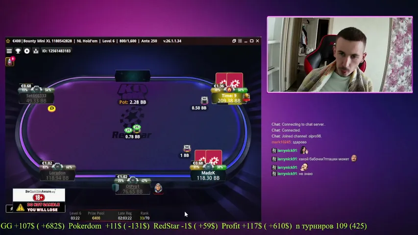 olpro playing Monopoly Poker - Live Casino Stream
