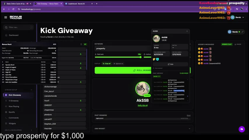 bandz playing Slots & Casino - Live Casino Stream