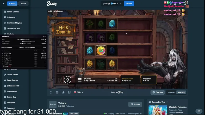 bandz playing Slots & Casino - Live Casino Stream