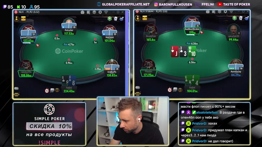 Клацаю Wizard, потом идем провреть Coinpoker на нл100