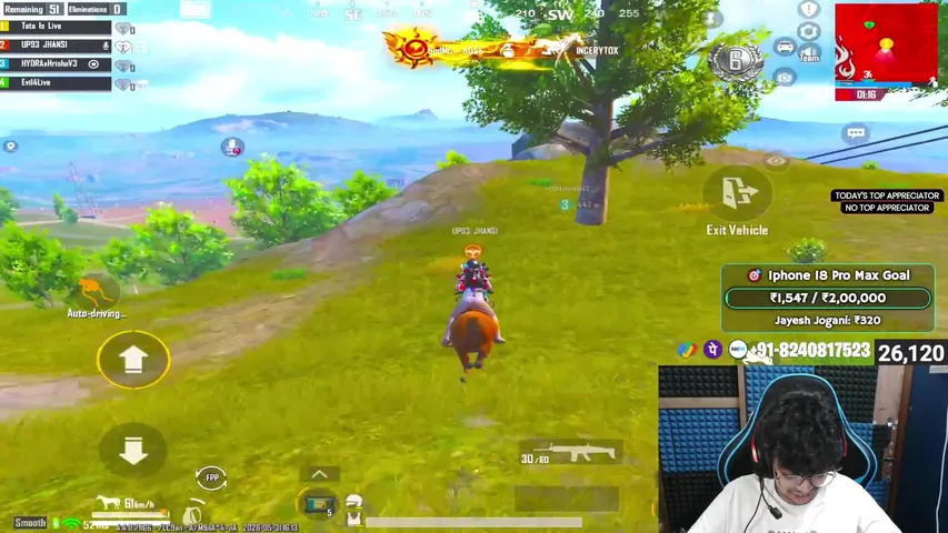 AJJ KARENGE CRAZY CHALLENGES | LIVE RANK PUSH w  @DynamoGaming   | BGMI LIVE