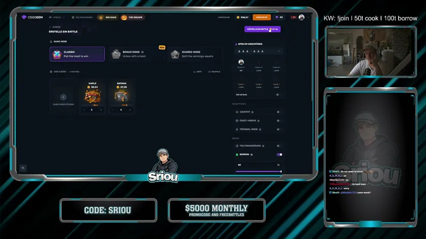 sriougambles playing Slots & Casino - Live Casino Stream