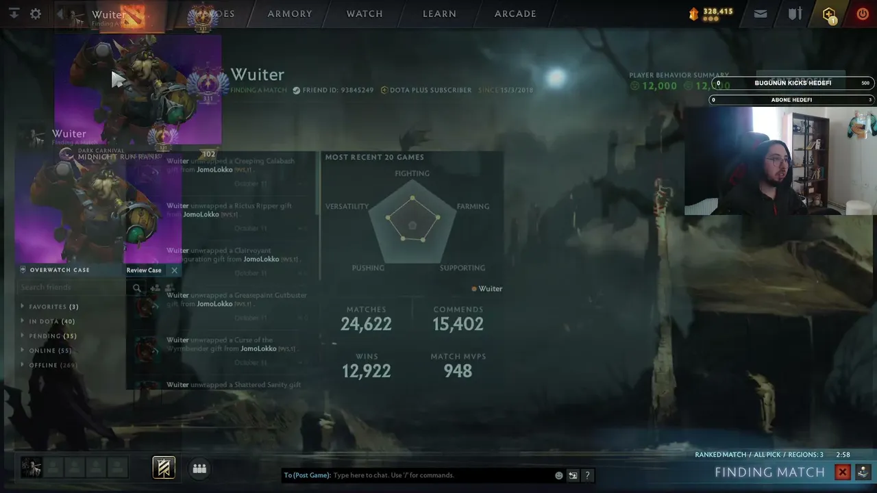 Wuiter live stream