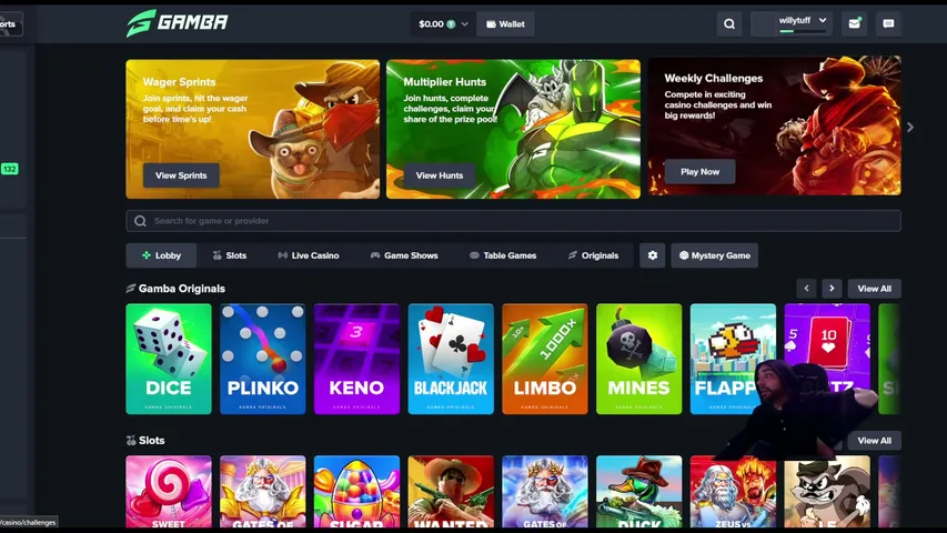 willy_tuff playing Slots & Casino - Live Casino Stream