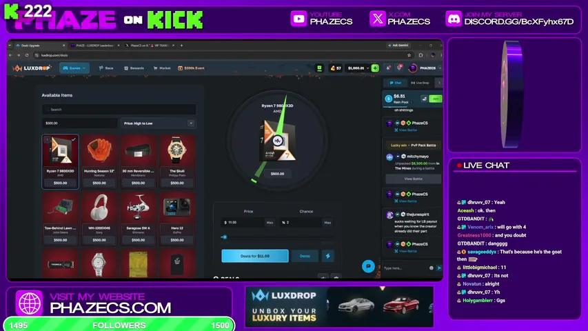 phazecs playing Slots & Casino - Live Casino Stream
