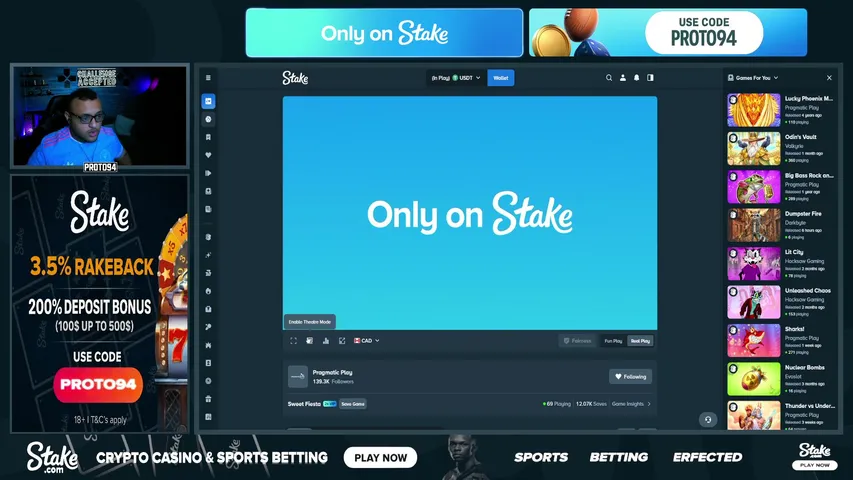 proto94 playing Slots & Casino - Live Casino Stream