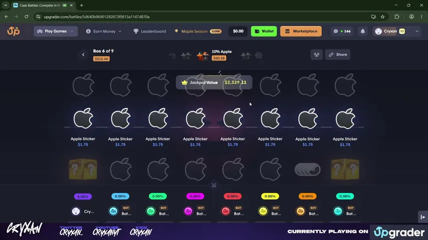 cryxan playing Slots & Casino - Live Casino Stream