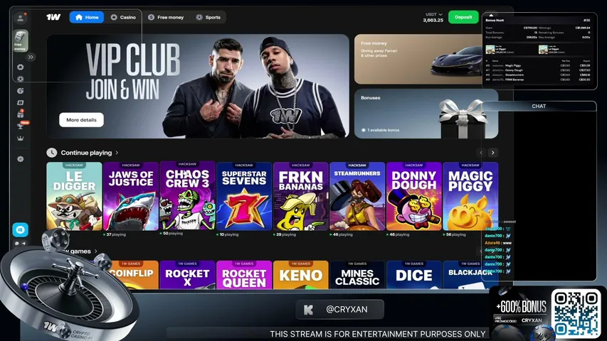 cryxan playing Slots & Casino - Live Casino Stream