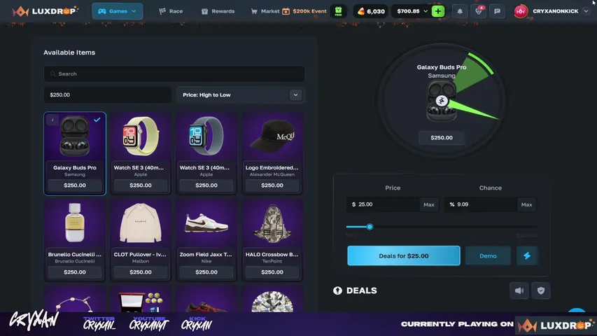 cryxan playing Slots & Casino - Live Casino Stream