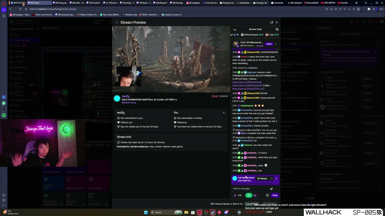 ShinyaTheNinja live