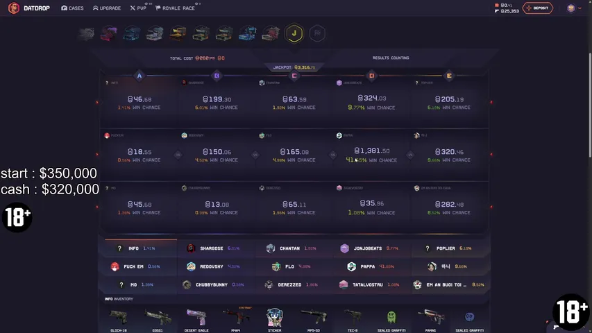 ProdigyDDK playing Slots & Casino - Live Casino Stream