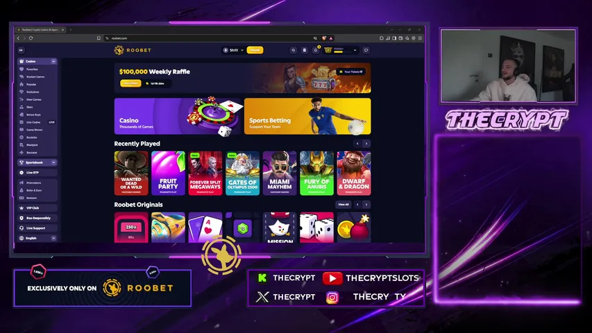thecrypt playing Slots & Casino - Live Casino Stream