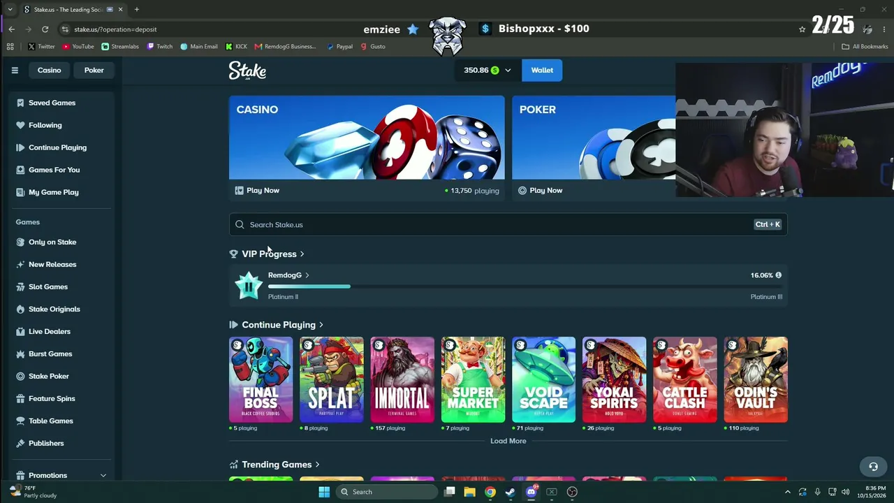 GAMBA TIME | Use code "Remdog" | !stake !discord