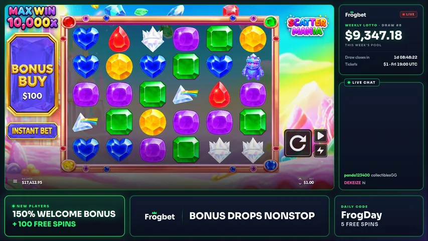 frogbet playing Slots & Casino - Live Casino Stream