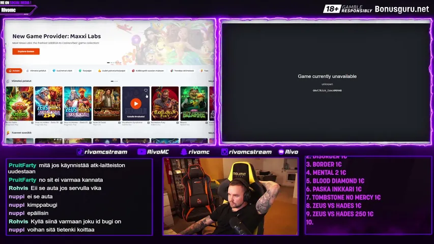 RivoMc playing Slots & Casino - Live Casino Stream