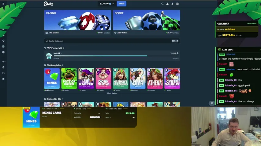 metron playing Slots & Casino - Live Casino Stream