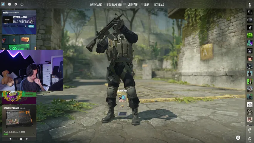 trocando as patinhas do mousee